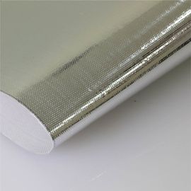 Paño de cristal aluminizado ignífugo, tela de aluminio AL7628 de la fibra de vidrio de la película