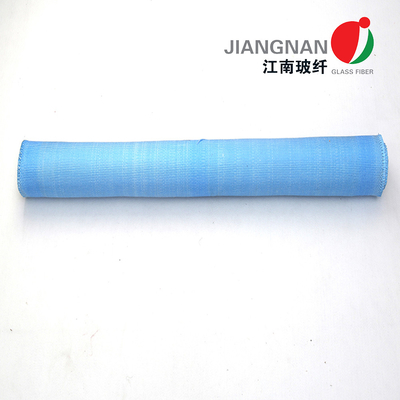 El acrílico azul cubrió el paño de alta temperatura de la tela del paño de la fibra de vidrio de 2 lados