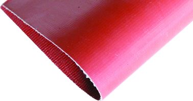 La tela compuesta de la fibra de vidrio del silicón rojo, una lateral/silicón del doble cubrió la tela
