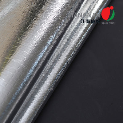 el papel de aluminio de 0.6m m laminó la tela de la fibra de vidrio para la cubierta del retraimiento del fuego