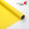 paño de alta temperatura de la tela de la cortina del fuego de la fibra de vidrio de 0.4m m para el color amarillo del fuego