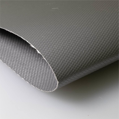 El solo silicón lateral reforzado de acero inoxidable cubrió la tela de la fibra de vidrio para las cortinas de la contención del fuego