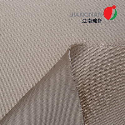 High Temperature Resistance 1000℃ White Yellow High Silica Fiberglass Cloth 1.3mm Thickness
