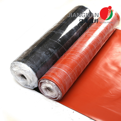 Protección contra altas temperaturas Tejido de fibra de vidrio recubierto de silicona para protección de soldadura