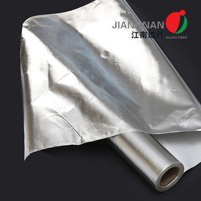Caliente el aislamiento reflexivo del paño de la fibra de vidrio del papel de aluminio apoyado
