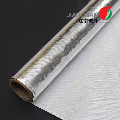 Aislamiento térmico laminado incombustible de la tela de la fibra de vidrio del papel de aluminio