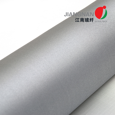 la armadura de satén de 32Oz 0.8m m Gray Color Double Sided Silicone cubrió la tela de la fibra de vidrio